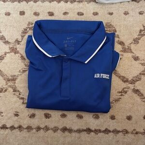 Royal blue airforce short sleeve polo shirt sleeve polo shirt xxl